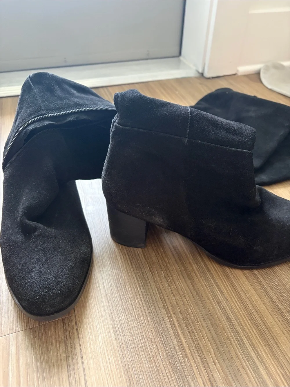 Coconuts by Matisse Black Suede Over-the-Knee Block Heel Boots